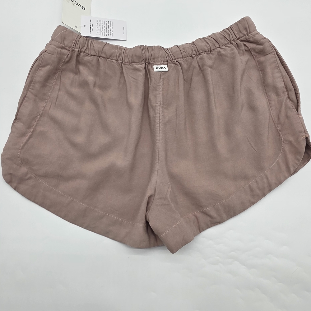 RVCA Women's Athletic Shorts in Taupe. Size S.